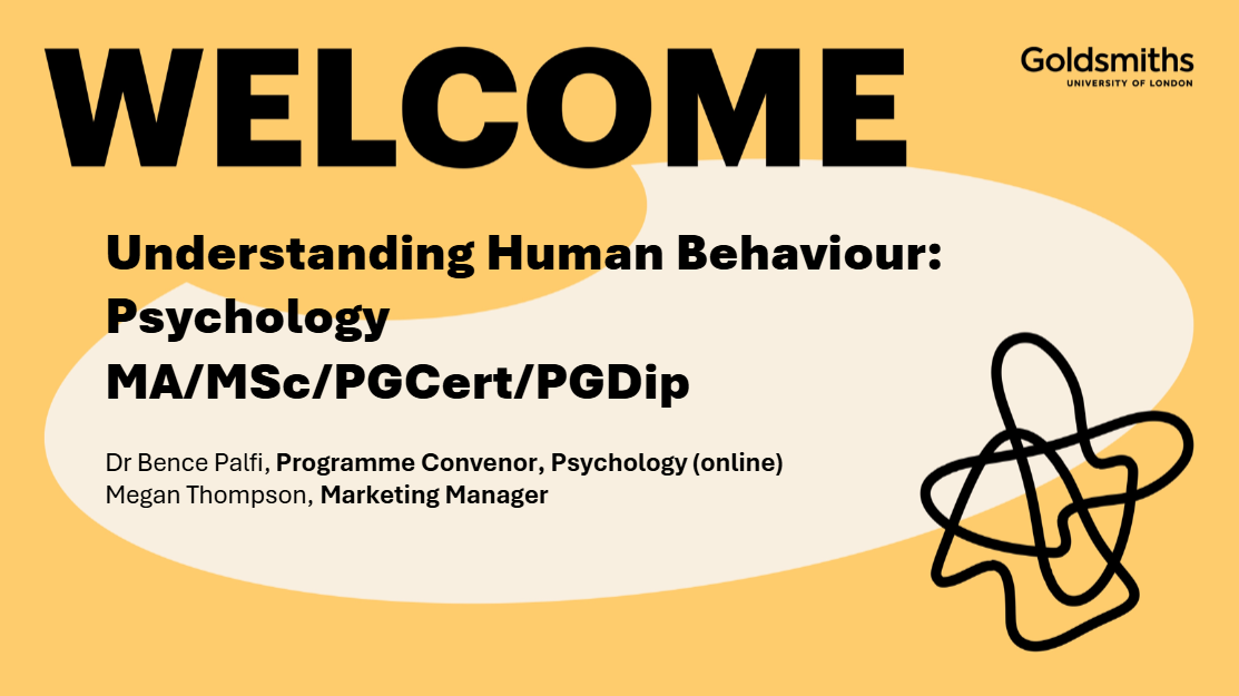 Welcome! Understanding Human Behaviour: Psychology